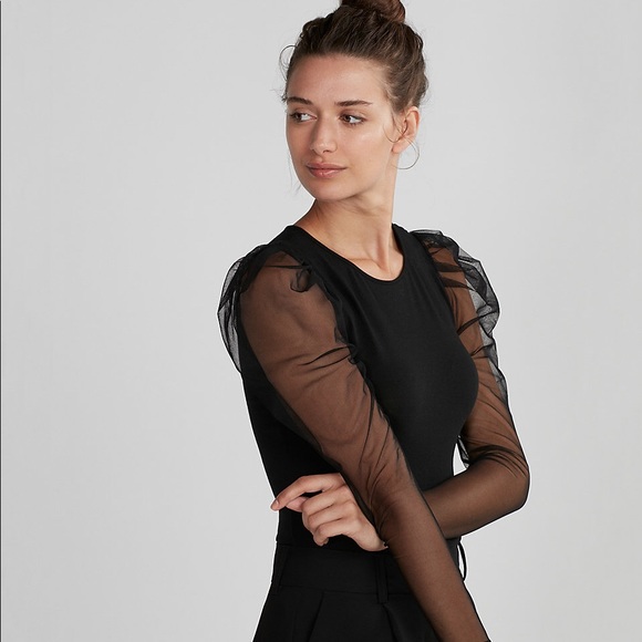 Express Tops - Puffer Sleeve Top